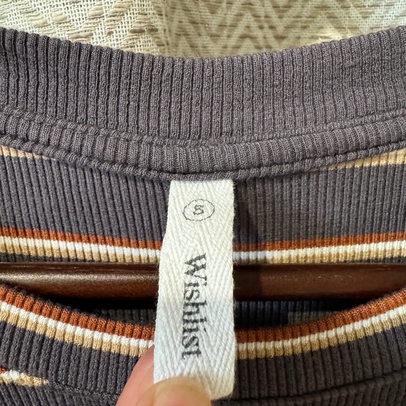 Multicolor Stripped Ribbed Tee - Picture 3 of 3